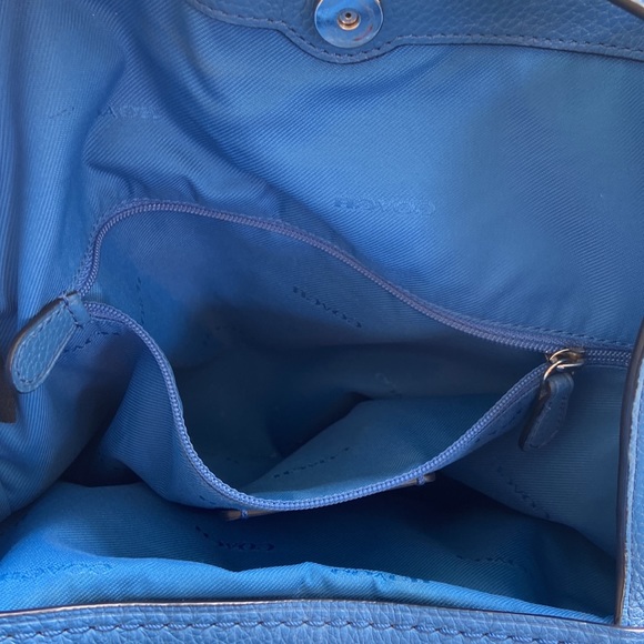 Coach Bags Coach Edie Shoulder Bag 3 Pebbled Leather Purse Blue